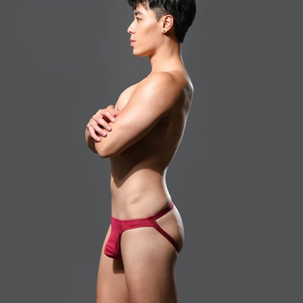Andrew Christian XL jock maroon red sexy gay queer XLarge XL 35 36 37 38 NWT NEW - Picture 7 of 15